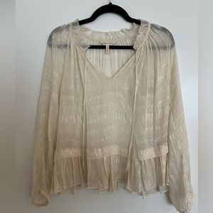 Rebecca Taylor sheer blouse. Lightly worn.